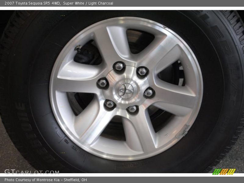 Super White / Light Charcoal 2007 Toyota Sequoia SR5 4WD