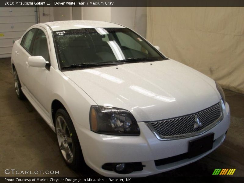 Dover White Pearl / Medium Gray 2010 Mitsubishi Galant ES