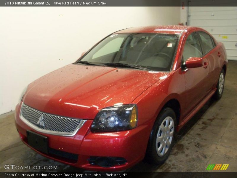 Rave Red Pearl / Medium Gray 2010 Mitsubishi Galant ES