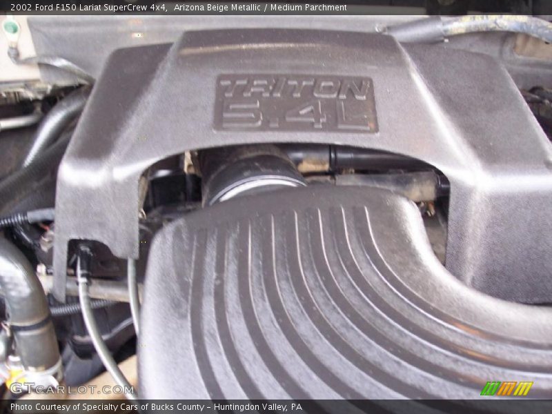 Arizona Beige Metallic / Medium Parchment 2002 Ford F150 Lariat SuperCrew 4x4