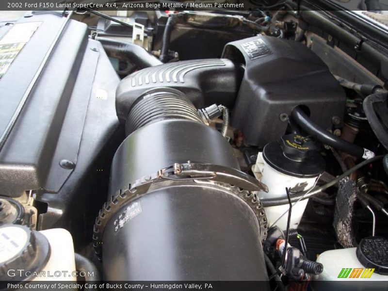 Arizona Beige Metallic / Medium Parchment 2002 Ford F150 Lariat SuperCrew 4x4