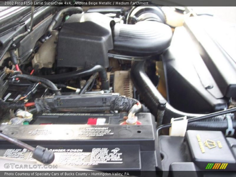 Arizona Beige Metallic / Medium Parchment 2002 Ford F150 Lariat SuperCrew 4x4