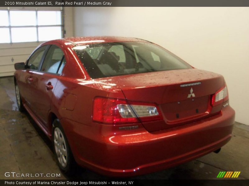 Rave Red Pearl / Medium Gray 2010 Mitsubishi Galant ES