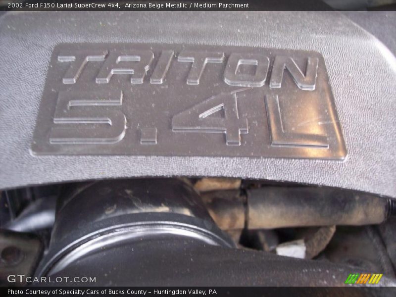 Arizona Beige Metallic / Medium Parchment 2002 Ford F150 Lariat SuperCrew 4x4