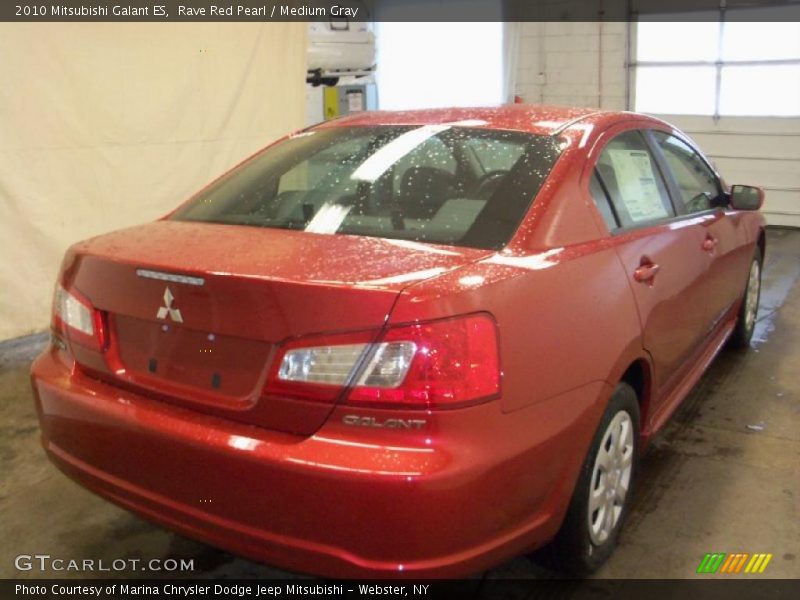 Rave Red Pearl / Medium Gray 2010 Mitsubishi Galant ES