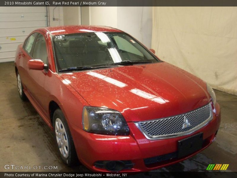 Rave Red Pearl / Medium Gray 2010 Mitsubishi Galant ES