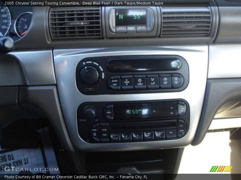 Deep Blue Pearl / Dark Taupe/Medium Taupe 2005 Chrysler Sebring Touring Convertible