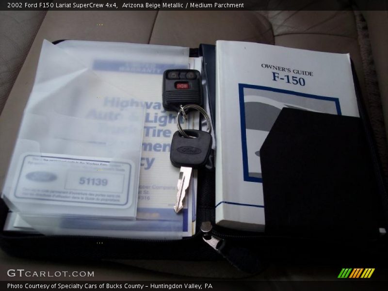 Arizona Beige Metallic / Medium Parchment 2002 Ford F150 Lariat SuperCrew 4x4