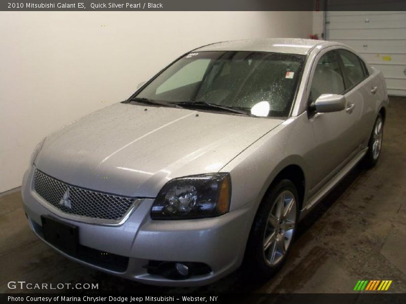 Quick Silver Pearl / Black 2010 Mitsubishi Galant ES