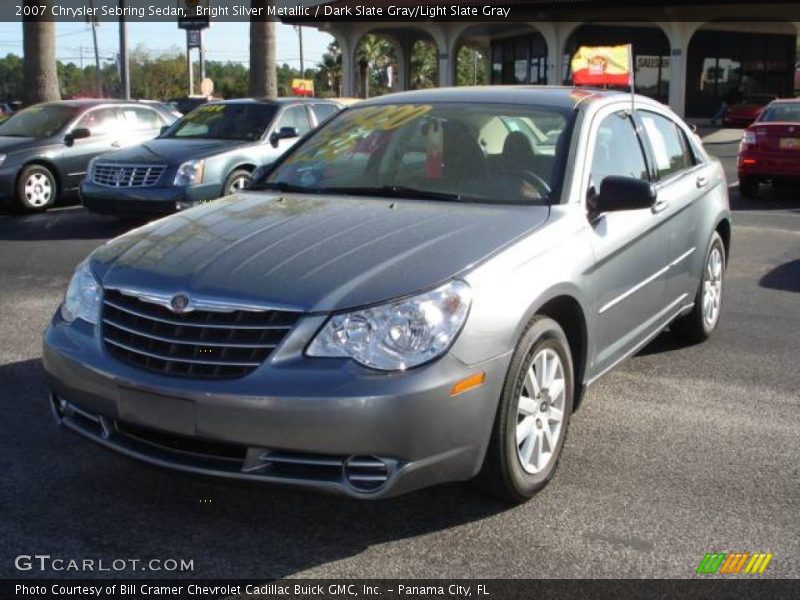 Bright Silver Metallic / Dark Slate Gray/Light Slate Gray 2007 Chrysler Sebring Sedan