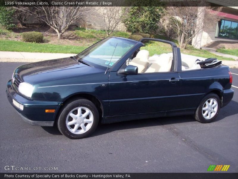Classic Green Pearl Metallic / Beige 1996 Volkswagen Cabrio