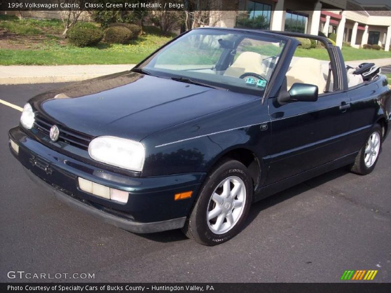 Classic Green Pearl Metallic / Beige 1996 Volkswagen Cabrio