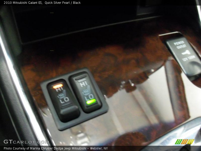 Quick Silver Pearl / Black 2010 Mitsubishi Galant ES