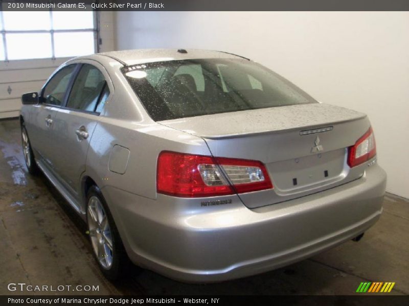 Quick Silver Pearl / Black 2010 Mitsubishi Galant ES