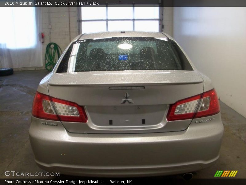 Quick Silver Pearl / Black 2010 Mitsubishi Galant ES