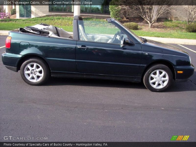 Classic Green Pearl Metallic / Beige 1996 Volkswagen Cabrio