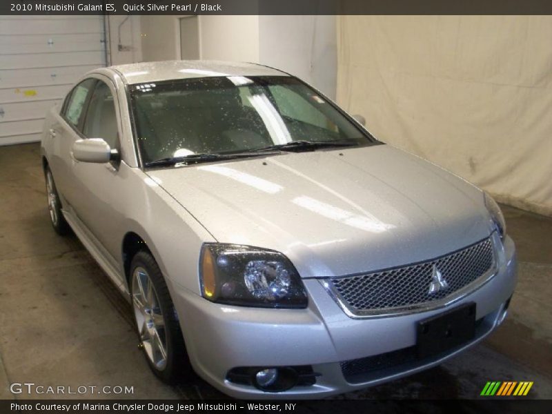 Quick Silver Pearl / Black 2010 Mitsubishi Galant ES