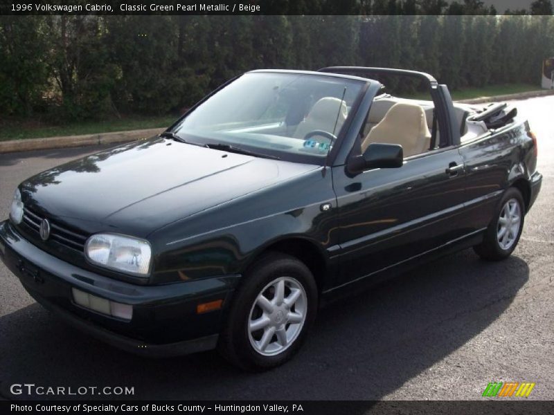 Classic Green Pearl Metallic / Beige 1996 Volkswagen Cabrio