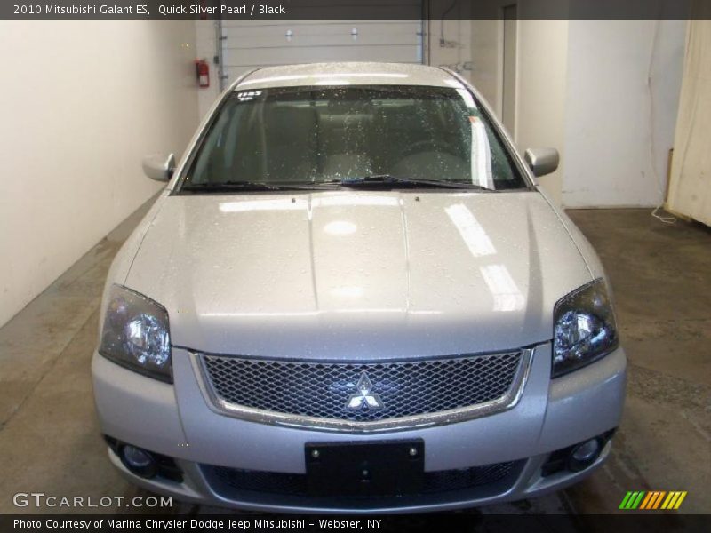 Quick Silver Pearl / Black 2010 Mitsubishi Galant ES