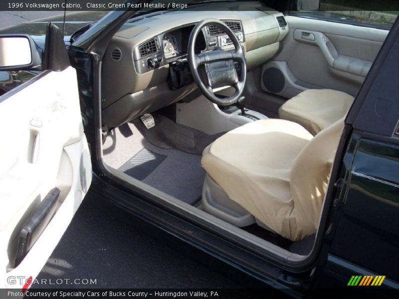 Classic Green Pearl Metallic / Beige 1996 Volkswagen Cabrio
