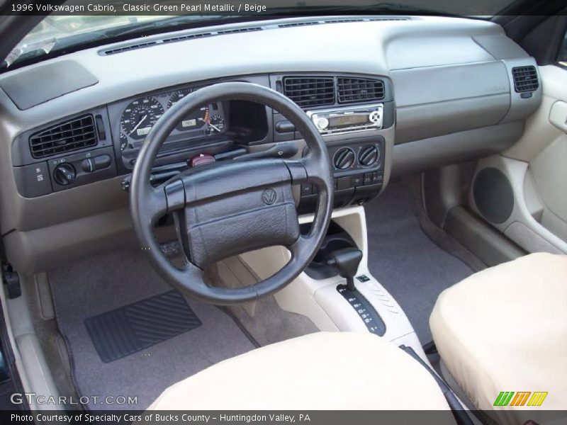Classic Green Pearl Metallic / Beige 1996 Volkswagen Cabrio
