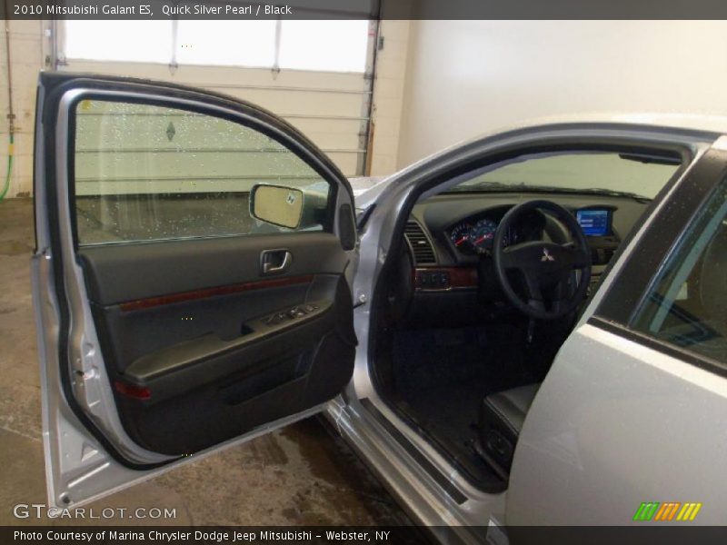 Quick Silver Pearl / Black 2010 Mitsubishi Galant ES