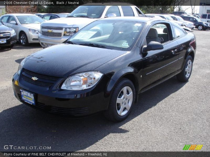 Black / Neutral 2008 Chevrolet Cobalt LS Coupe