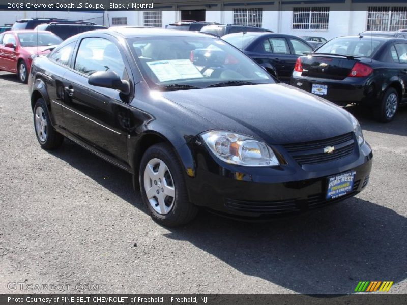 Black / Neutral 2008 Chevrolet Cobalt LS Coupe
