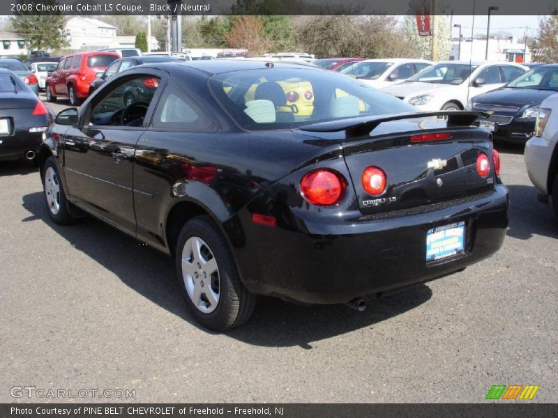 Black / Neutral 2008 Chevrolet Cobalt LS Coupe