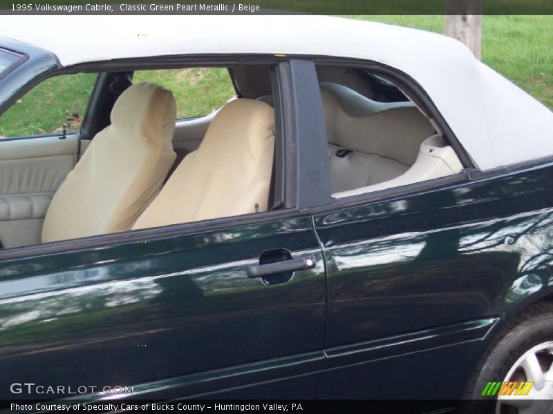 Classic Green Pearl Metallic / Beige 1996 Volkswagen Cabrio