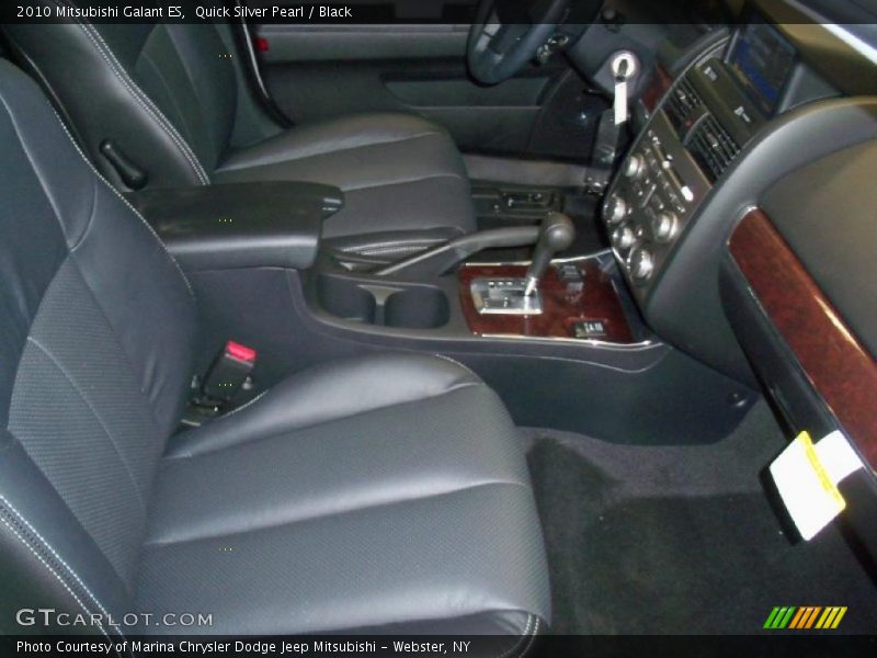 Quick Silver Pearl / Black 2010 Mitsubishi Galant ES