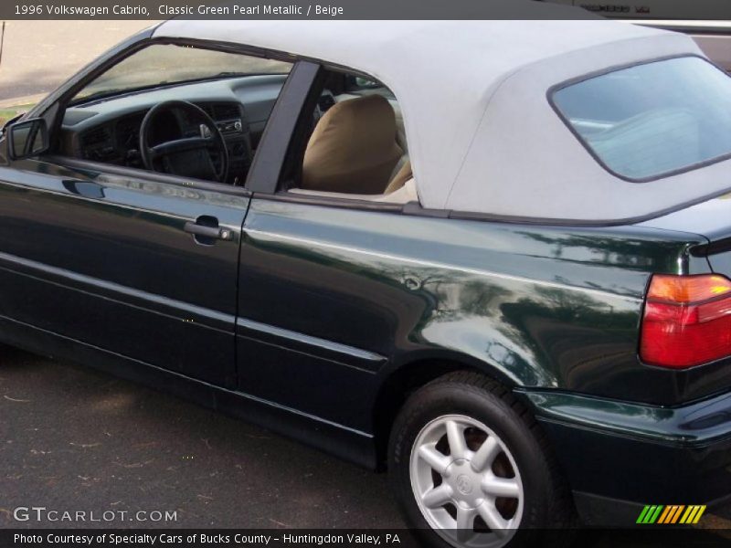 Classic Green Pearl Metallic / Beige 1996 Volkswagen Cabrio