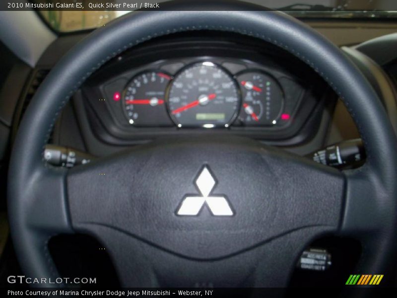 Quick Silver Pearl / Black 2010 Mitsubishi Galant ES