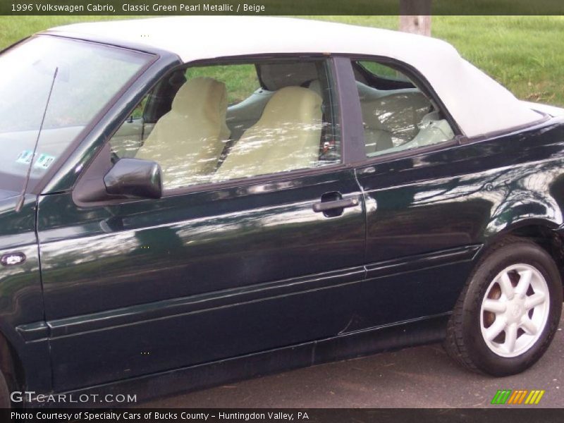 Classic Green Pearl Metallic / Beige 1996 Volkswagen Cabrio