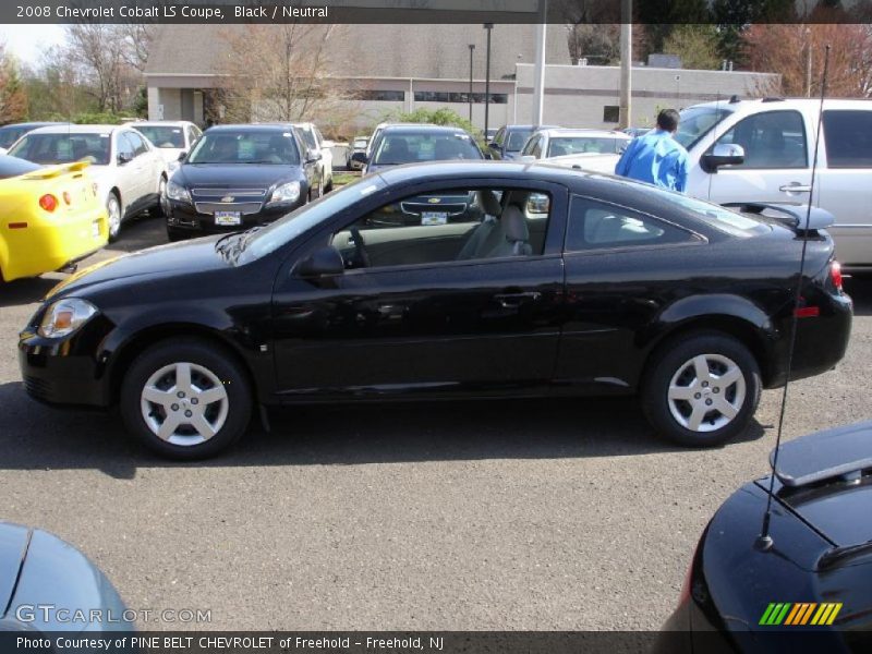 Black / Neutral 2008 Chevrolet Cobalt LS Coupe