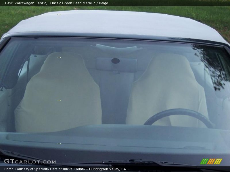 Classic Green Pearl Metallic / Beige 1996 Volkswagen Cabrio