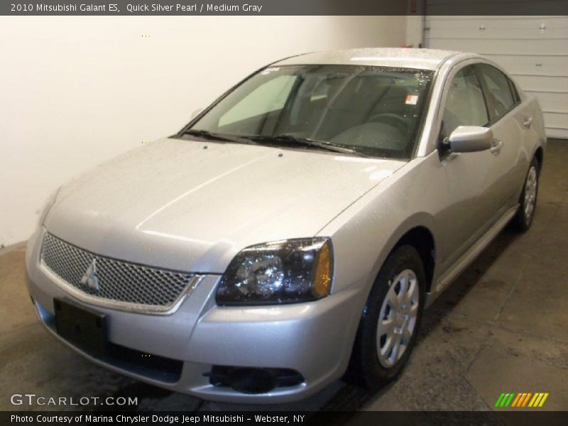 Quick Silver Pearl / Medium Gray 2010 Mitsubishi Galant ES