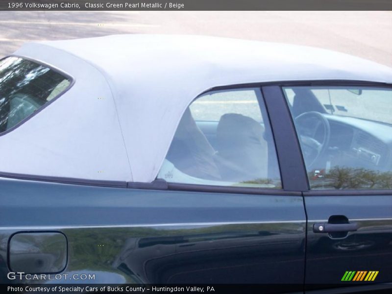 Classic Green Pearl Metallic / Beige 1996 Volkswagen Cabrio