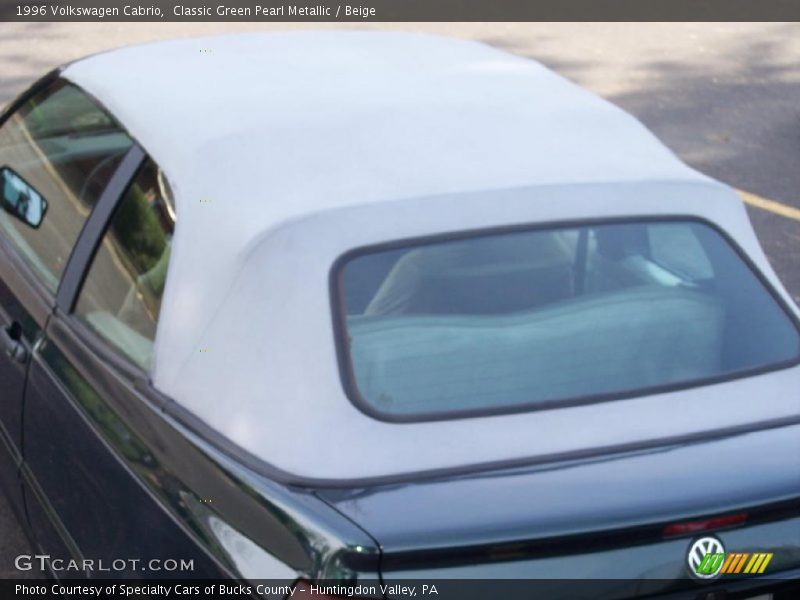 Classic Green Pearl Metallic / Beige 1996 Volkswagen Cabrio