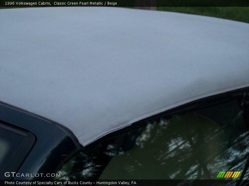 Classic Green Pearl Metallic / Beige 1996 Volkswagen Cabrio