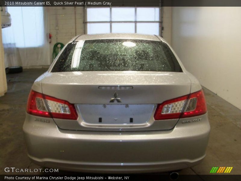 Quick Silver Pearl / Medium Gray 2010 Mitsubishi Galant ES