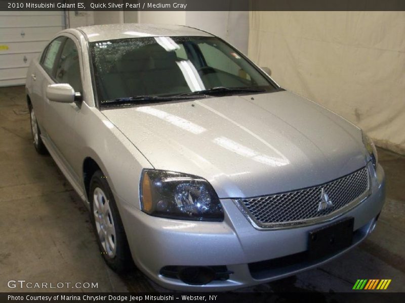 Quick Silver Pearl / Medium Gray 2010 Mitsubishi Galant ES