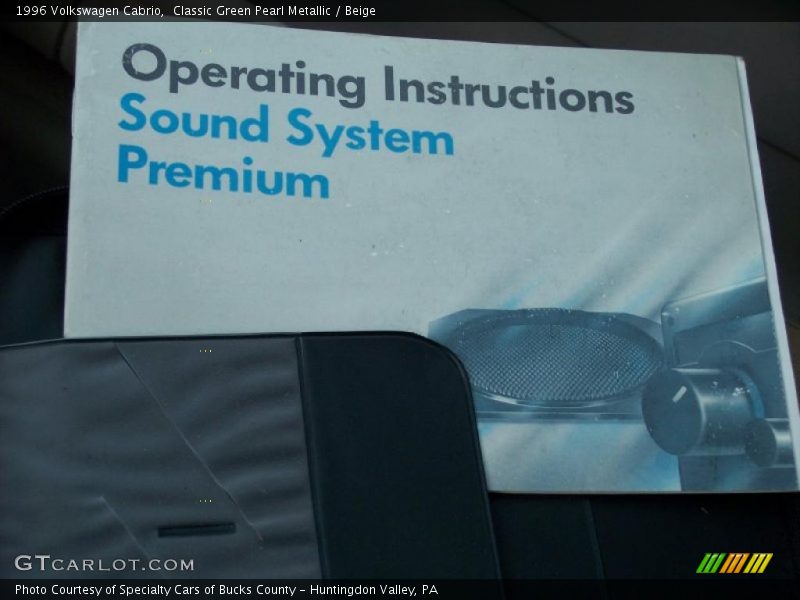 Classic Green Pearl Metallic / Beige 1996 Volkswagen Cabrio