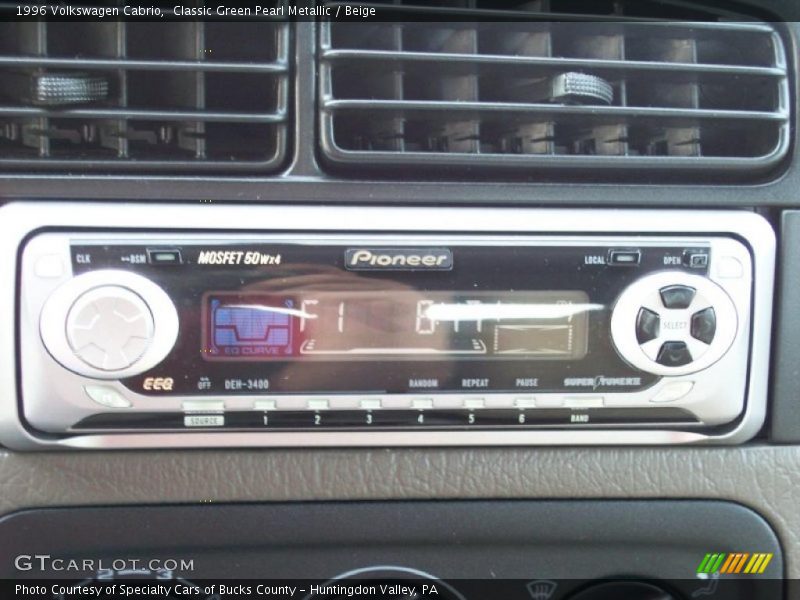 Classic Green Pearl Metallic / Beige 1996 Volkswagen Cabrio