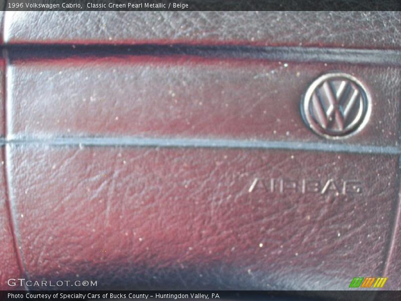 Classic Green Pearl Metallic / Beige 1996 Volkswagen Cabrio
