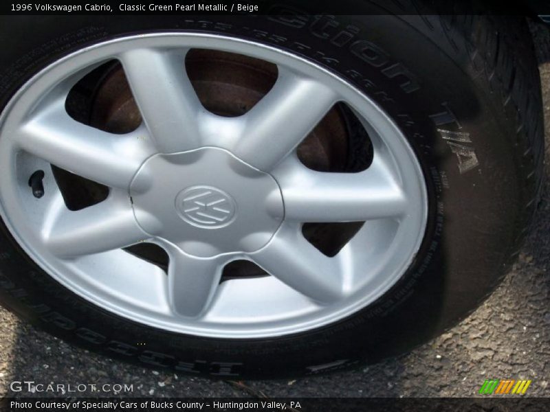 Classic Green Pearl Metallic / Beige 1996 Volkswagen Cabrio