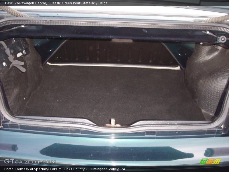 Classic Green Pearl Metallic / Beige 1996 Volkswagen Cabrio