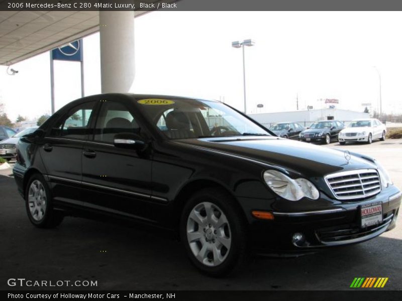 Black / Black 2006 Mercedes-Benz C 280 4Matic Luxury