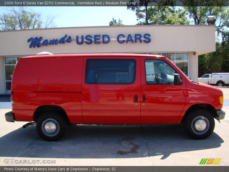 Vermillion Red / Medium Flint Grey 2006 Ford E Series Van E250 Commercial
