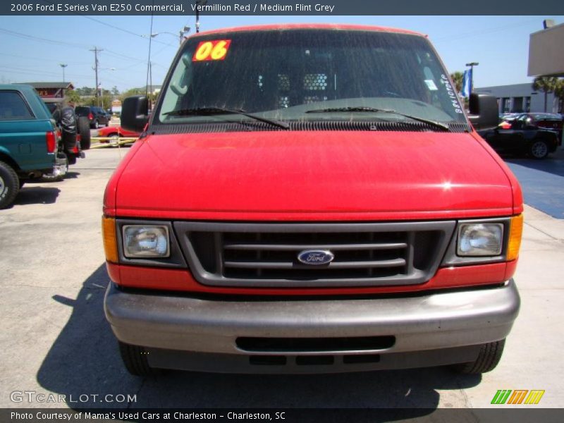 Vermillion Red / Medium Flint Grey 2006 Ford E Series Van E250 Commercial